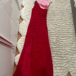 Marchesa red dress, size small, silk
